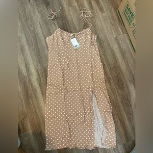 H&M Polka Dot Slit detail dress